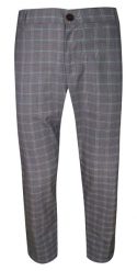 Spodnie Męskie, Fioletowe w Kratkę, Casualowe, Zwężane, Chinosy z Elastanem -RIGON. Fioletowe eleganckie spodnie Rigon, m, z elastanu. Za 159.00 zł.
