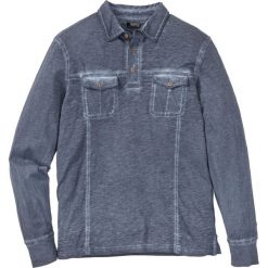 Shirt polo z długim rękawem Regular Fit bonprix ciemnoniebieski. Bluzki z długim rękawem marki bonprix. Za 74.99 zł.
