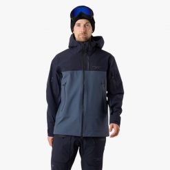 Kurtka narciarska męska Swedemount Lofoten 3L Shell Jacket II wodoodporna. Niebieskie kurtki narciarskie i snowboardowe SWEDEMOUNT, na zimę, l, bez wzorów, bez kaptura. Za 672.00 zł.