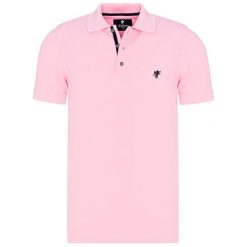 Koszulka polo w kolorze jasnoróżowym. Koszulki polo marki Denim Culture. W wyprzedaży za 112.95 zł.
