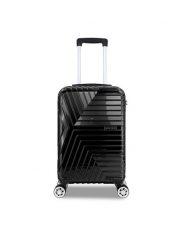 Semi Line Walizka kabinowa T5765-1 Czarny. Czarne walizki Semi-line, bez wzorów, z tworzywa sztucznego. Za 159.99 zł.