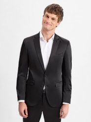 Finshley & Harding London kurtka modułowa Mężczyźni Slim Fit Sztuczne włókno czarny, 48. Czarne kurtki Finshley & Harding London, m, bez wzorów, z włókna, bez kaptura. Za 479.95 zł.