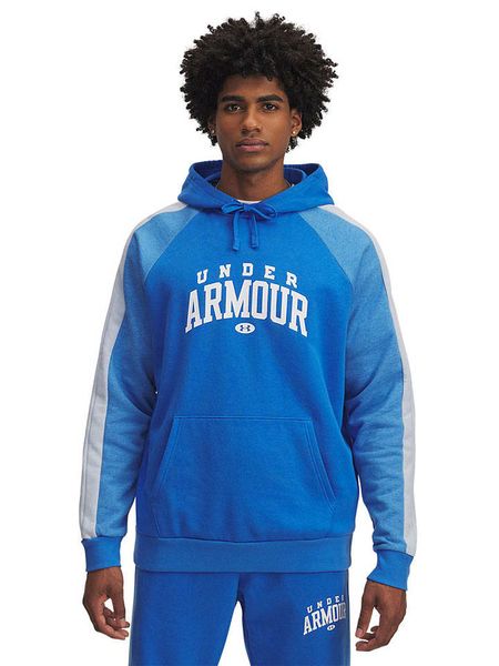 Under Armour Bluza "Rival" w kolorze niebieskim rozmiar: XXL. Niebieskie bluzy Under Armour, xxl, bez wzorów, z kapturem. Za 122.38 zł.