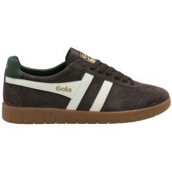 Sneakersy Gola Hurricane. Białe buty sportowe casual Gola, bez wzorów, z zamszu, bez zapięcia. Za 420.50 zł.