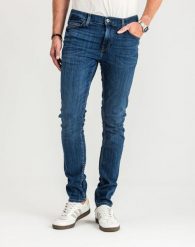 Spodnie Męskie Jeansowe Mustang Frisco Skinny Denim Blue 1015049 5000 883, W31 L30. Niebieskie spodnie materiałowe Mustang, na co dzień, l, bez wzorów, z bawełny, casualowe. Za 249.99 zł.