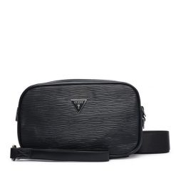 Saszetka Guess. Czarne saszetki i nerki Guess, z aplikacjami, małe, bez dodatków. Za 324.99 zł.