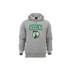 Bluza z kapturem Boston Celtics NBA. Szare bluzy z kapturem New Era, bez wzorów, z kapturem. W wyprzedaży za 261.75 zł.