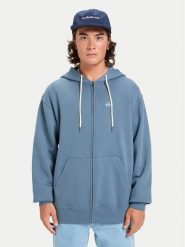Quiksilver Bluza Salt Water Zip EQYFT05160 Niebieski Comfort Fit. Niebieskie bluzy Quiksilver, m, bez wzorów, z bawełny, bez kaptura. Za 279.99 zł.