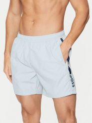 BOSS Szorty kąpielowe Dolphin 50508798 Błękitny Regular Fit. Niebieskie kąpielówki Boss, l, bez wzorów, z syntetyku. Za 189.99 zł.