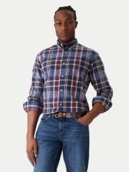 Gant Koszula 3250212 Granatowy Regular Fit. Niebieskie koszule GANT, m, bez wzorów, z bawełny, bez kołnierzyka, bez ramiączek. Za 489.99 zł.