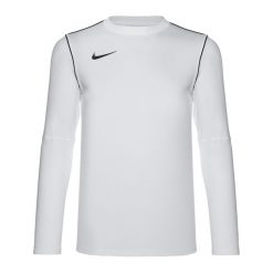 Longsleeve piłkarski męski Nike Dri-FIT Park 20 Crew. Zielone bluzki z długim rękawem Nike, m, bez wzorów, bez kołnierzyka, bez ramiączek. Za 109.99 zł.
