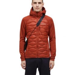 Kurtka Peak Performance M Helium Down Hybrid Hood Jacket Spiced - L. Brązowe kurtki Peak Performance, l, bez wzorów, bez kaptura. W wyprzedaży za 1,219.00 zł.