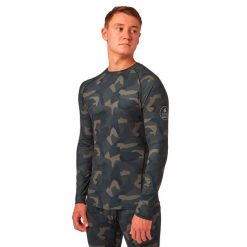 Longsleeve termoaktywny męski Surfanic Bodyfit Limited Edition Crew Neck. Brązowe bielizna termoaktywna SURFANIC, na zimę, m, bez wzorów, bez ramiączek, narciarskie. Za 119.99 zł.