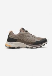 Jasnobrązowe Płaskie Buty Sportowe Sneakersy z Tłoczoną Podeszwą Evida. Brązowe buty sportowe casual Born2be, bez wzorów, bez zapięcia. W wyprzedaży za 135.99 zł.