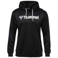 Bluza z kapturem Hummel Logo. Czarne bluzy Hummel, bez wzorów, z kapturem. Za 177.50 zł.
