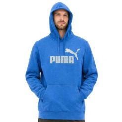 Bluza sportowa kangurka z kapturem męska Puma Hoodle II. Niebieskie bluzy z kapturem Puma, m, bez wzorów, z kapturem. Za 119.00 zł.