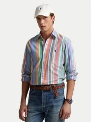 Polo Ralph Lauren Koszula 710968964001 Kolorowy Custom Fit. Koszule Polo Ralph Lauren, m, bez wzorów, z bawełny, bez kołnierzyka, bez ramiączek. Za 479.99 zł.