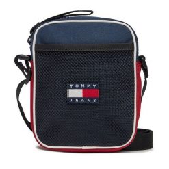 Saszetka Tommy Jeans. Niebieskie saszetki i nerki Tommy Jeans, bez wzorów, z jeansu. Za 199.99 zł.
