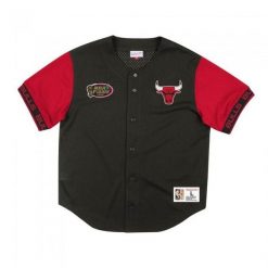 Koszula Chicago Bulls. Czarne koszule Mitchell & Ness, m, bez wzorów, bez kołnierzyka, bez ramiączek. Za 477.50 zł.