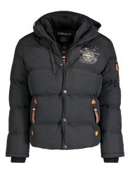 Geographical Norway Kurtka zimowa w kolorze czarnym rozmiar: S. Czarne kurtki Geographical Norway, na zimę, s, z aplikacjami, bez kaptura. Za 212.30 zł.