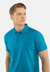 Koszulka polo O-DYLAN. Koszulki polo sportowe Volcano, m, bez wzorów, z bawełny, bez kołnierzyka, bez ramiączek. Za 109.99 zł.