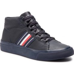 Sneakersy TOMMY HILFIGER - Corporate Leather Mid Sneaker FM0FM01942 Midnight 403. Buty sportowe casual marki Tommy Hilfiger. Za 549.00 zł.