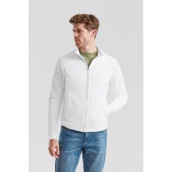 Klasyczna bluza dresowa Fruit Of The Loom w kolorze białym. Białe bluzy bez kaptura Fruit of the Loom, s, bez wzorów, z bawełny, bez kaptura. Za 166.99 zł.
