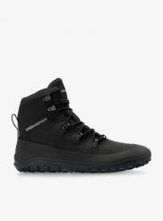 Buty turystyczne męskie Vivobarefoot Tracker Textile AT. Czarne buty turystyczne VIVOBAREFOOT, bez wzorów, z materiału, przed kostkę, bez zapięcia, trekkingowe. Za 945.99 zł.