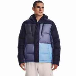 Kurtka męska Under Armour CGI Down Blocked Jacket. Niebieskie kurtki Under Armour, m, bez wzorów, bez kaptura. Za 499.99 zł.