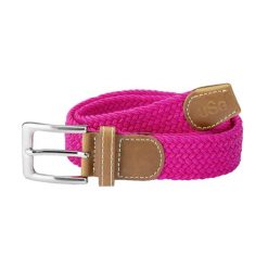 Plecione paski, elastyczny materiał USG Casual. Czerwone paski USG, bez wzorów, z materiału, casualowe. Za 128.50 zł.