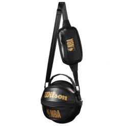 Torba transportowa 3 w 1 NBA. Czarne torby na ramię Wilson, bez wzorów, z materiału, na ramię, bez dodatków. Za 149.99 zł.
