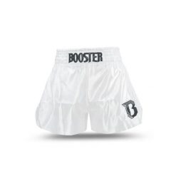 Szorty do boksu tajskiego Booster Fight Gear TBT Core 4. Białe szorty BOOSTER FIGHT GEAR, bez wzorów, sportowe. Za 258.00 zł.