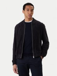 BOSS Kurtka skórzana H-Muller 50543213 Granatowy Regular Fit. Niebieskie kurtki Boss, m, bez wzorów, ze skóry, bez kaptura. Za 2,399.00 zł.