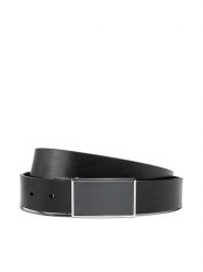 Semi Line Pasek Męski P8234-0 Granatowy. Niebieskie paski Semi-line, bez wzorów, ze skóry. Za 59.99 zł.