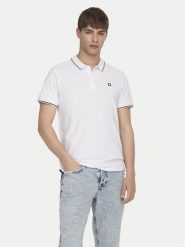 Only & Sons Polo Fletcher 22024827 Biały Regular Fit. Białe koszulki polo Only & Sons, m, bez wzorów, z bawełny, bez kołnierzyka, bez ramiączek. Za 89.99 zł.