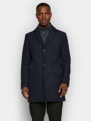 Matinique Płaszcz wełniany 30206267 Granatowy Regular Fit. Niebieskie płaszcze Matinique, na zimę, m, bez wzorów, z wełny, bez kaptura. Za 1,169.00 zł.