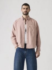 Levi's Koszula - Comfort fit - w kolorze jasnoróżowym rozmiar: L. Różowe koszule Levi's®, l, bez wzorów, z bawełny, bez kołnierzyka, bez ramiączek. Za 155.51 zł.
