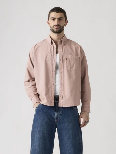 Levi's Koszula - Comfort fit - w kolorze jasnoróżowym rozmiar: L. Różowe koszule Levi's®, l, bez wzorów, z bawełny, bez kołnierzyka, bez ramiączek. Za 177.32 zł.