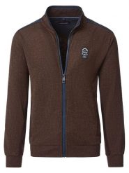 CASAMODA Kardigan w kolorze brązowym rozmiar: L. Brązowe swetry rozpinane CASAMODA, l, bez wzorów, bez kołnierzyka, bez ramiączek. Za 220.12 zł.