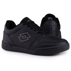 Buty męskie sportowe trampki Lotto TITANIS. Czarne trampki Lotto, l, bez wzorów, bez zapięcia. Za 138.00 zł.