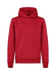 Clique Miami Hoody Junior - Czerwona bluza z kapturem z bawełny i poliestru z. Czerwone bluzy z kapturem CLIQUE, bez wzorów, z bawełny, z kapturem. Za 153.99 zł.