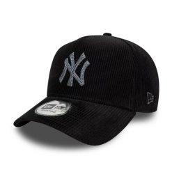 Czapka typu snapback New Era New York Yankees Cord Eframe. Czarne czapki z daszkiem New Era, bez wzorów. Za 200.50 zł.
