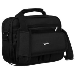 Pojemna torba męska z trwałego poliestru - Peterson. Torby na ramię Peterson, bez wzorów, na ramię, bez dodatków. Za 59.99 zł.