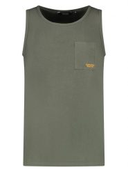 Cars Jeans Top "Bylo" w kolorze khaki rozmiar: M. Brązowe bezrękawniki Cars Jeans, m, bez wzorów, z bawełny, bez kołnierzyka, bez ramiączek. Za 35.35 zł.