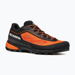 Buty podejściowe męskie SCARPA Rapid LT. Brązowe buty turystyczne Scarpa, bez wzorów, z tkaniny, bez zapięcia, trekkingowe. Za 729.99 zł.