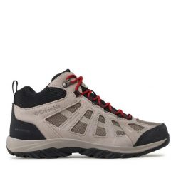 Trekkingi Columbia. Szare botki sznurowane Columbia, bez wzorów, bez obcasa, bez zapięcia. Za 299.99 zł.