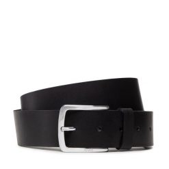 Pasek Męski BOSS. Czarne paski Boss, bez wzorów. Za 189.99 zł.