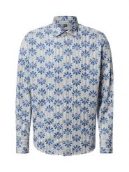 Nils Sundström Koszula Mężczyźni Modern Fit Bawełna biały|niebieski, M. Białe koszule Nils Sundström, m, bez wzorów, z bawełny, bez kołnierzyka, bez ramiączek. Za 129.95 zł.