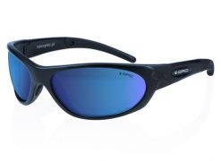 Okulary przeciwsłoneczne MILITARY MARINES Matt Black Blue REVO + ETUI. Czarne okulary przeciwsłoneczne OPC. Za 199.99 zł.