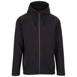 Bluza Polarowa Męska Sheelane Marl. Czarne bluzy z kapturem Trespass, na zimę, m, bez wzorów, z dzianiny, z kapturem. Za 331.99 zł.